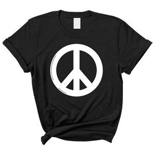 Peace Sign Retro Women's Teen's Cute Graphic Tee Shirt